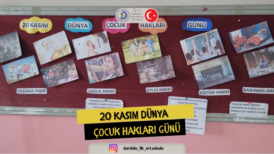 20 KASIM DÜNYA ÇOCUK HAKLARI GÜNÜ ETKİNLİĞİ YAPILDI